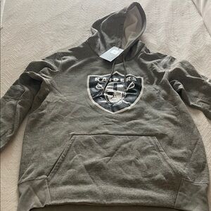 Nike Gray Raiders Logo Hoodie